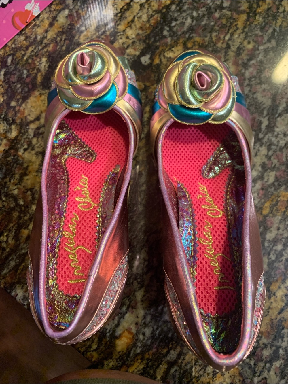 Irregular Choice “Stupenda” Multicolor Metallic Heels - Picture 6 of 11